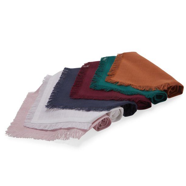 Fringe 6 Piece Table Napkin Set by Drew Barrymore Flower Home | Walmart (US)