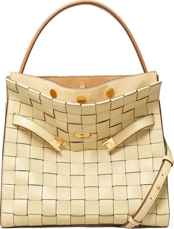 Lee Radziwill Woven Leather Double Bag | Nordstrom
