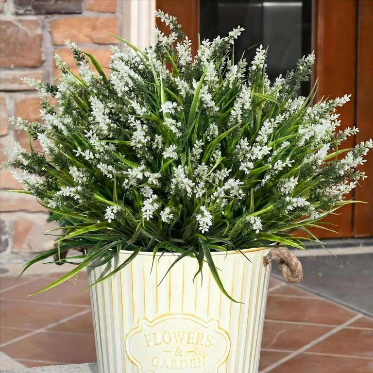 Waipfaru 20 Bundles Artificial Lavender Plants Outdoor, UV Resistant Fake Flowers,Realistic Faux ... | Walmart (US)