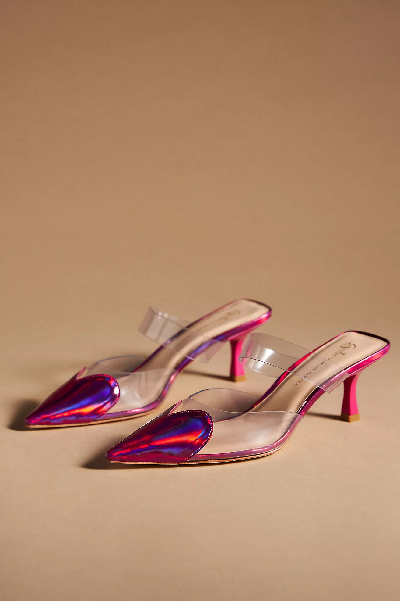 Guilhermina Heart Mule Heels | Anthropologie (US)