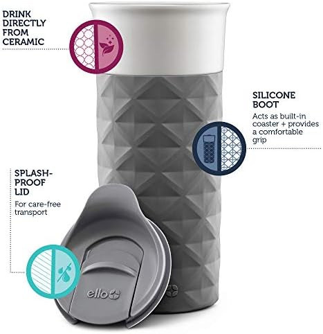 Ello Ogden Ceramic Travel Mug with Friction-Fit Lid | Amazon (US)