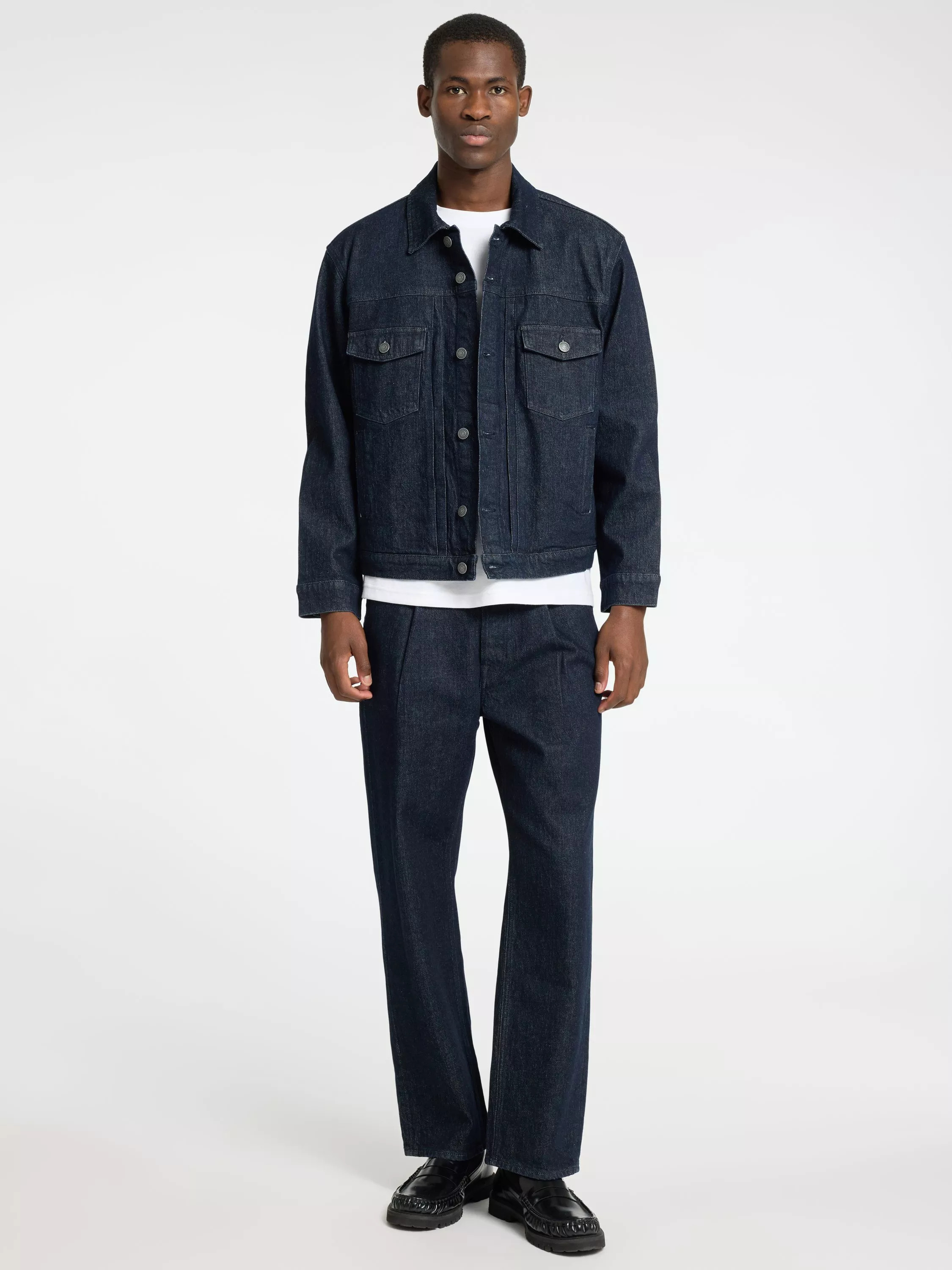 SELECTED HOMME Denim Jacket, Dark Blue | John Lewis (UK)