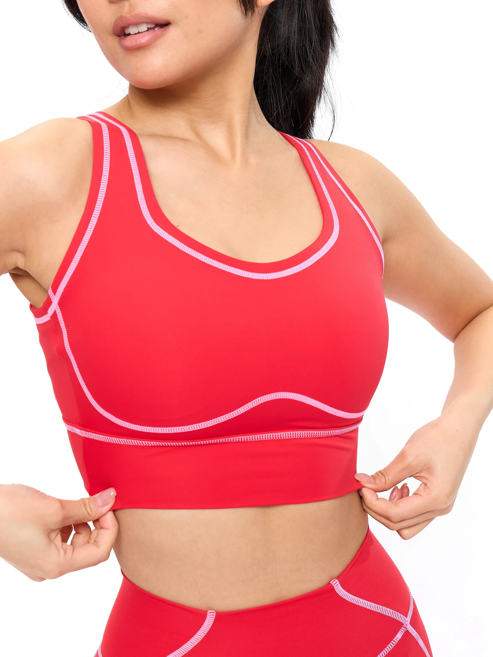 Airbrush Hourglass Sports Bra - Onyx Black | Buffbunny Collection