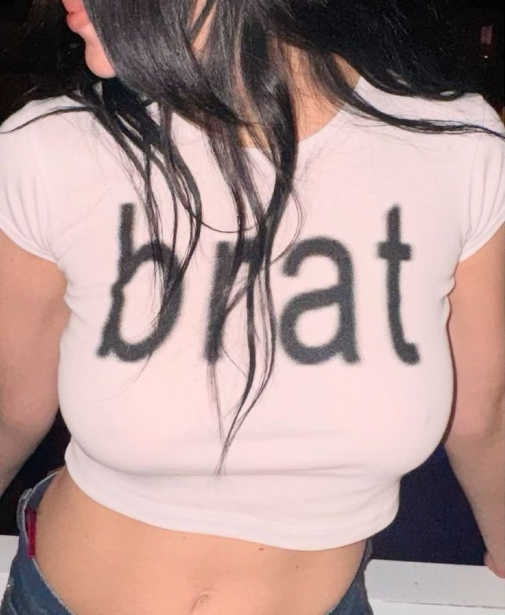 Brat summer aesthetic brat shirt brat top brat crop top charli xcx aesthetic charli xcx costume charli xcx style summer outfit inspiration country concert outfit ideas crop top inspiration white crop top outfit inspiration fall outfit ideas 