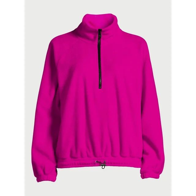 Love & Sports Women's Quarter Zip Fleece Pullover, Sizes XS-XXXL | Walmart (US)