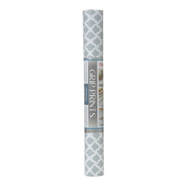 Con-Tact Brand Grip Prints Non-Adhesive Shelf Liner- Talisman Glacier Gray (18''x 4') | Target