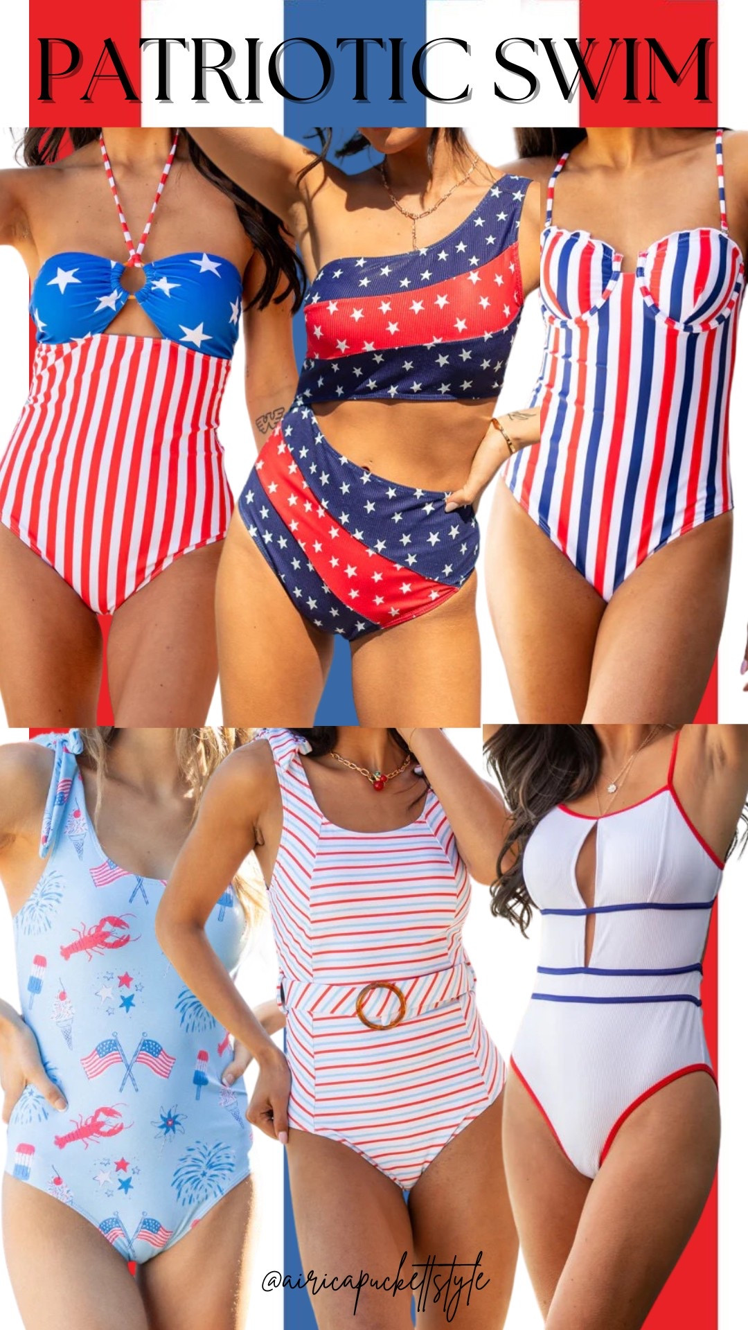 Patriotic swimsuits for the upcoming summer holidays | red white & blue | American | 4th of July | Memorial Day

#LTKSwim #LTKSeasonal #LTKStyleTip