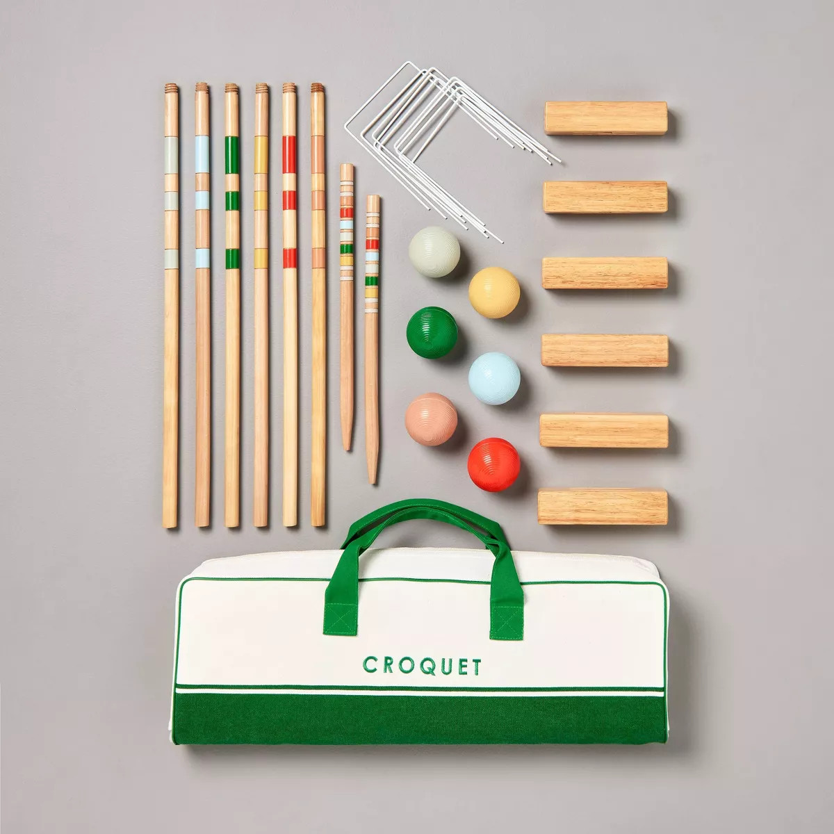 Croquet Set - Hearth & Hand™ with Magnolia: Lawn Sports for 2-6 Adults, Includes Mallets, Balls... | Target