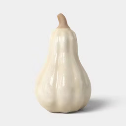 6.9" Medium Ceramic Fall Pumpkin Gourd Ivory - Threshold\u2122 | Target
