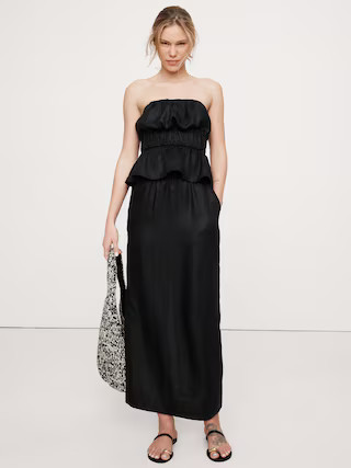 Linen Pull-On Maxi Skirt | Banana Republic (US)