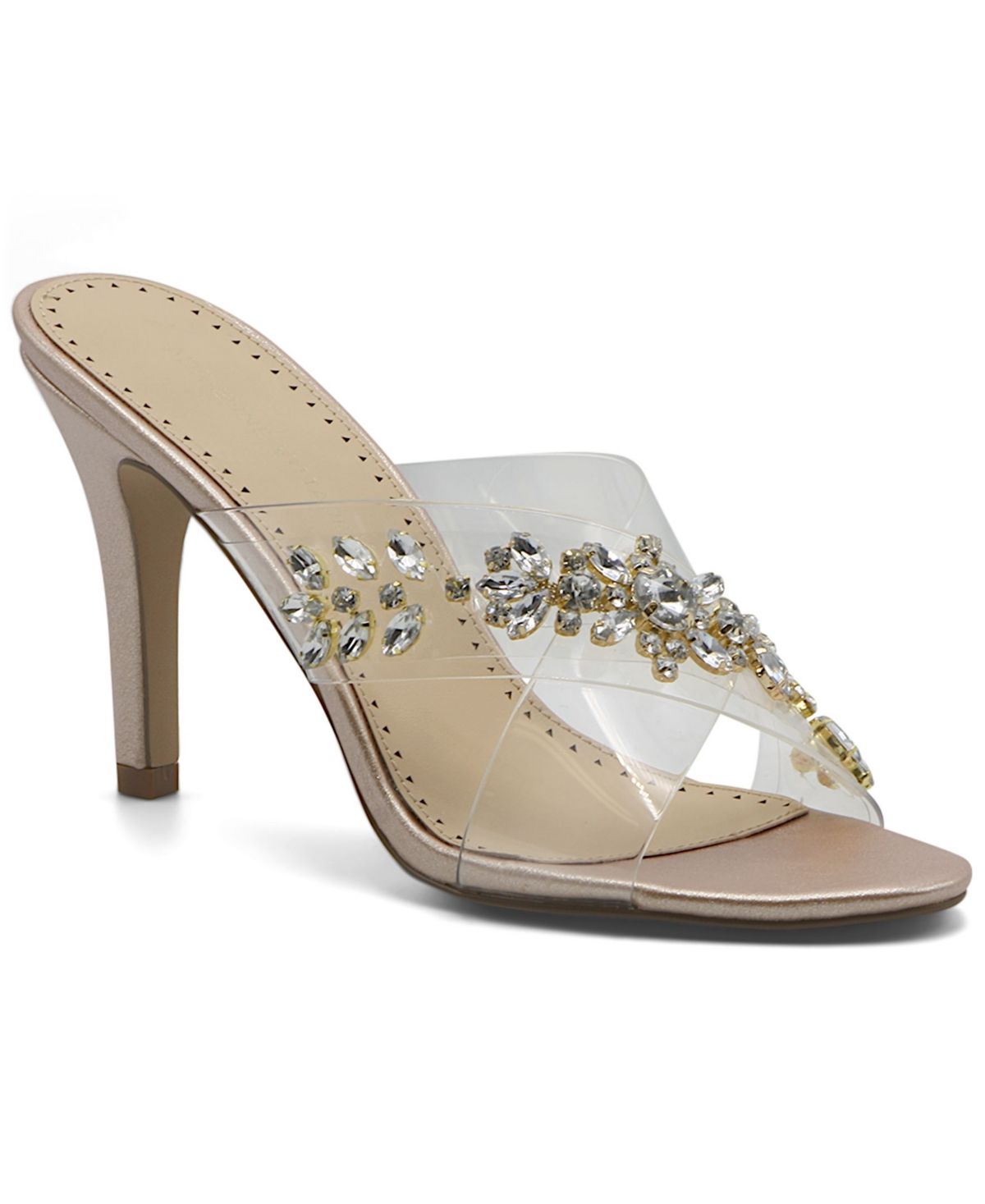 Adrienne Vittadini Women's Grendel Jeweled Slide Dress Sandals Women's Shoes | Macys (US)