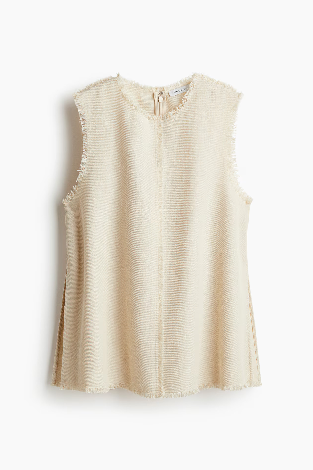 Frayed-edge twill top | H&M (UK, MY, IN, SG, PH, TW, HK)
