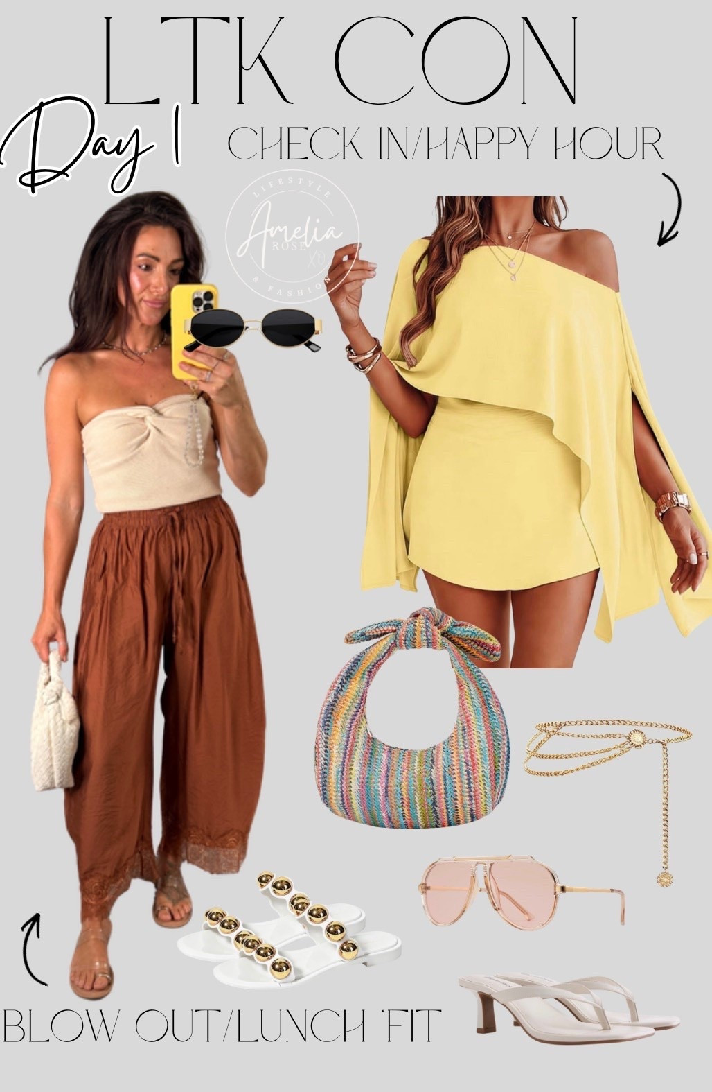 What I’m wearing for my blowout and brunch followed by my check in look! Amazon look for less wins for sure!

#LTKCon #LTKootd #LTKPetite