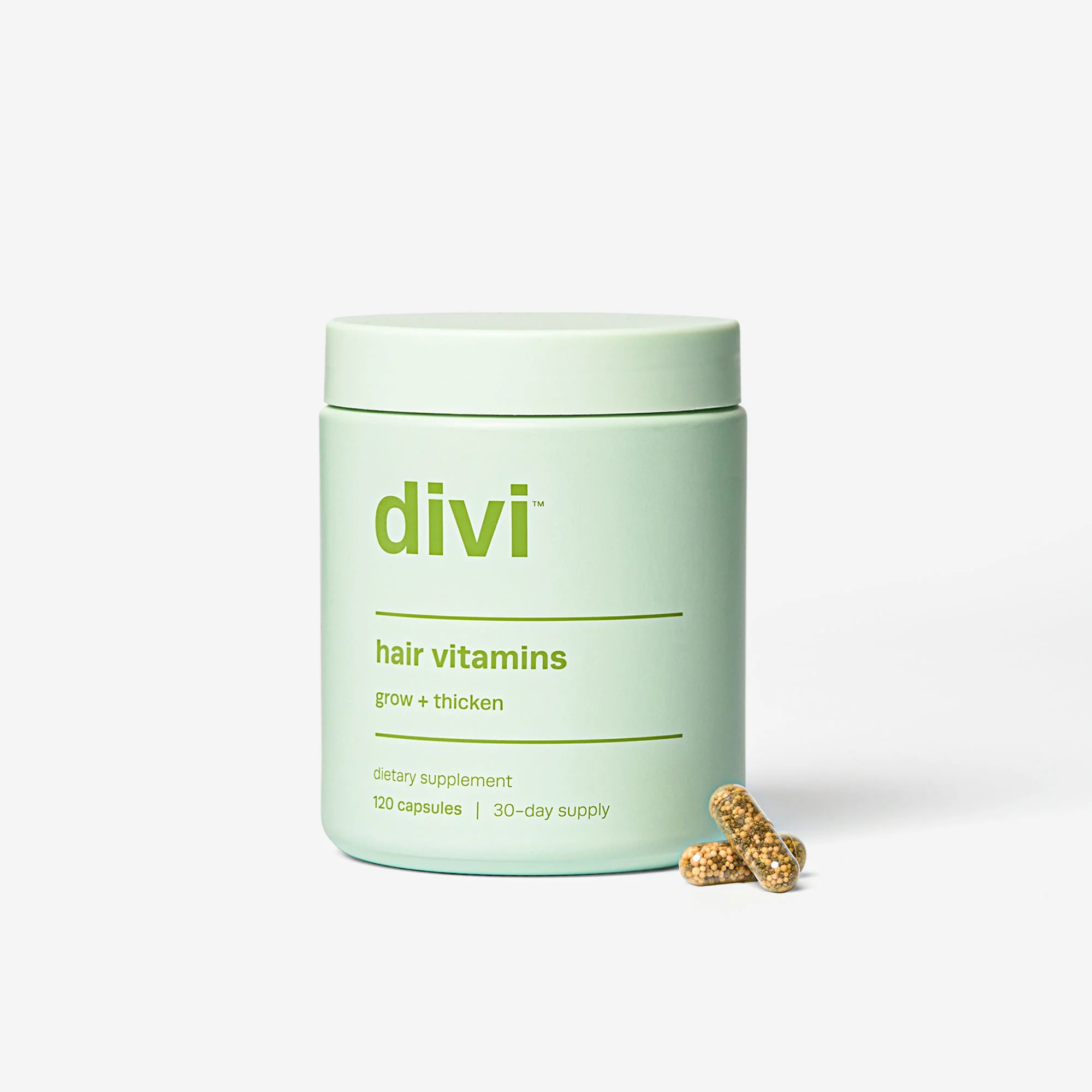 Divi Hair Vitamins | Hair Supplement Formulated For Thicker, Fuller Hair | Divi Official