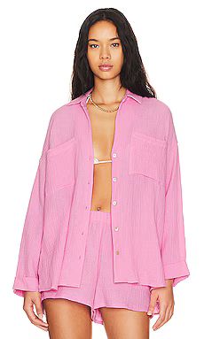 Show Me Your Mumu Weekday Button Up in Bubblegum from Revolve.com | Revolve Clothing (Global)