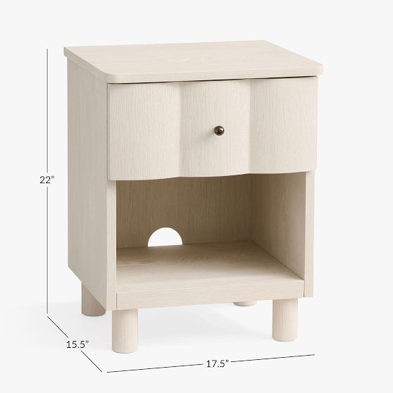 Fluted Nightstand (17.5") | Pottery Barn Teen