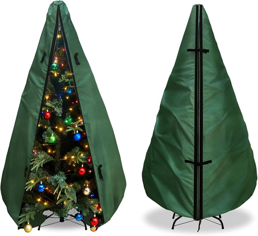 Upright Christmas Tree Storage Bag 7.5Ft,Christmas Tree Covers for Upright Storage for 7 Ft /7.5 ... | Amazon (US)