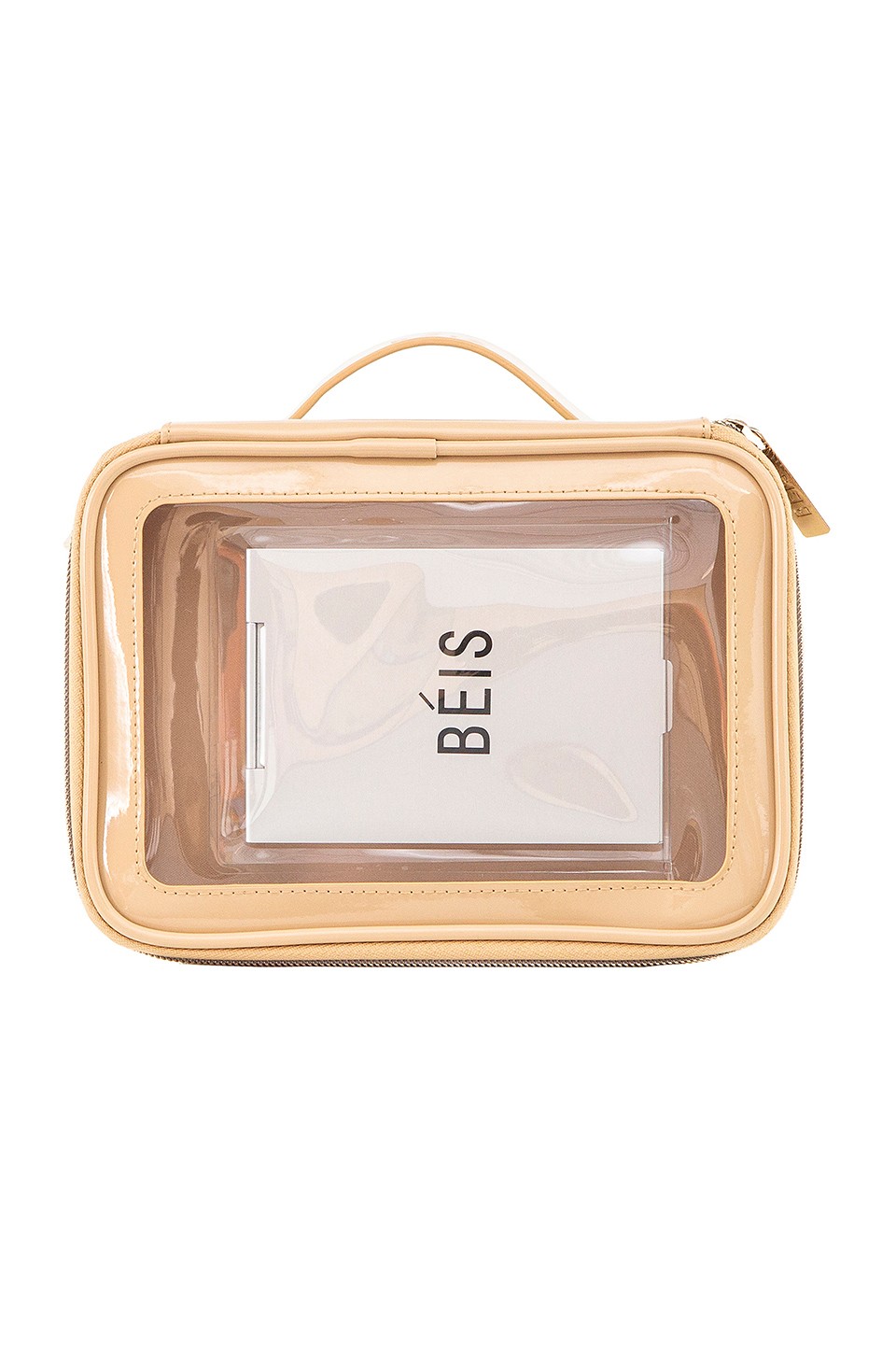 BEIS The Carry On Cosmetic Case in Beige from Revolve.com | Revolve Clothing (Global)