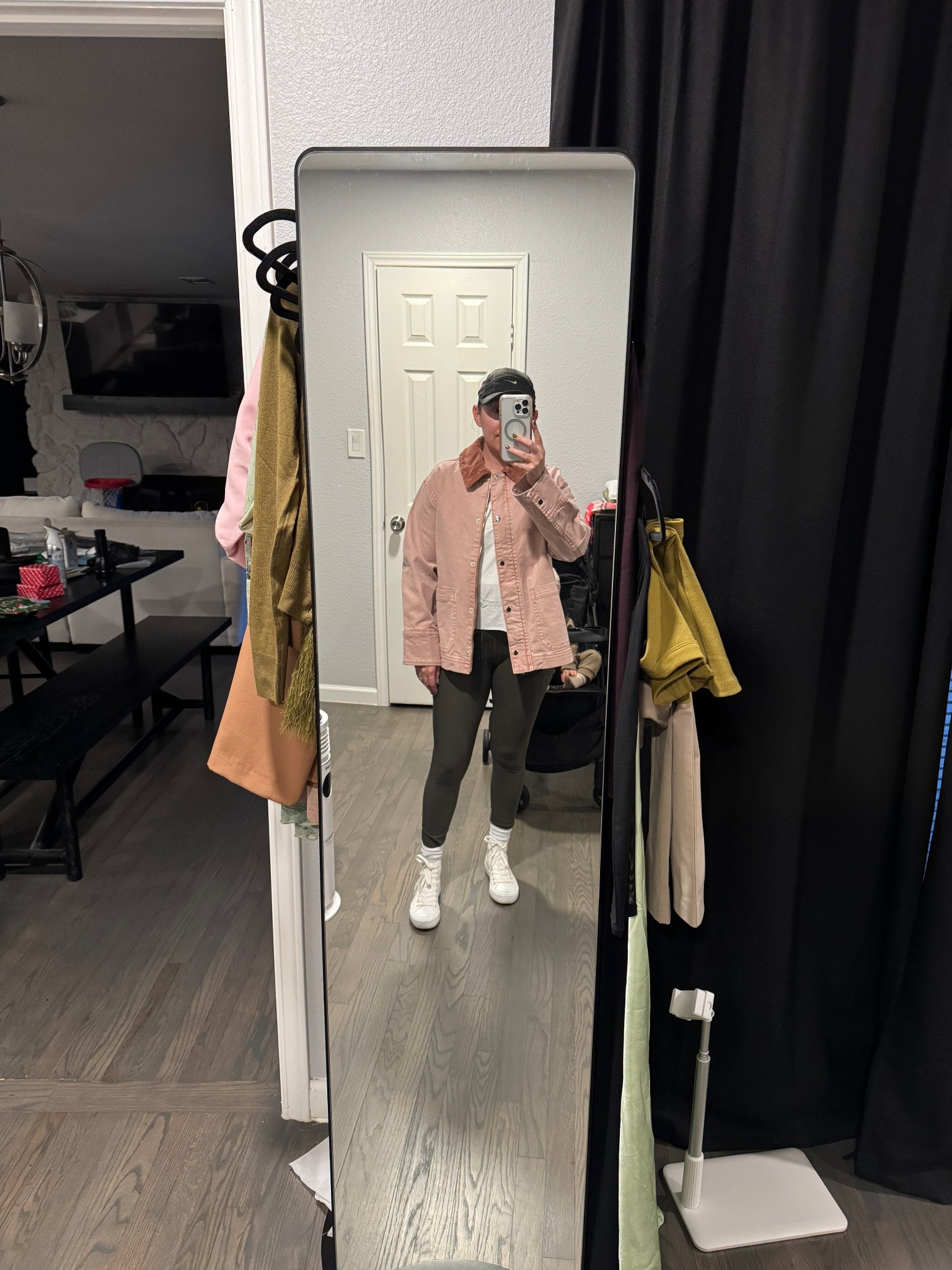 Workout set

Barn jacket
Oversized jacket 

Leggings 

Wearing a small in the sports bra but wish I would have gotten a medium since I have a larger rib cage

Wearing a medium in the leggings and they are so soft and comfortable and have two pockets on either side and come in multiple colors 

Wearing a small in the oversized crop top shirt 

Perfect outfit for working out or running errands 

#LTKmomlife #LTKFindsUnder50 #LTKfitnessgoals