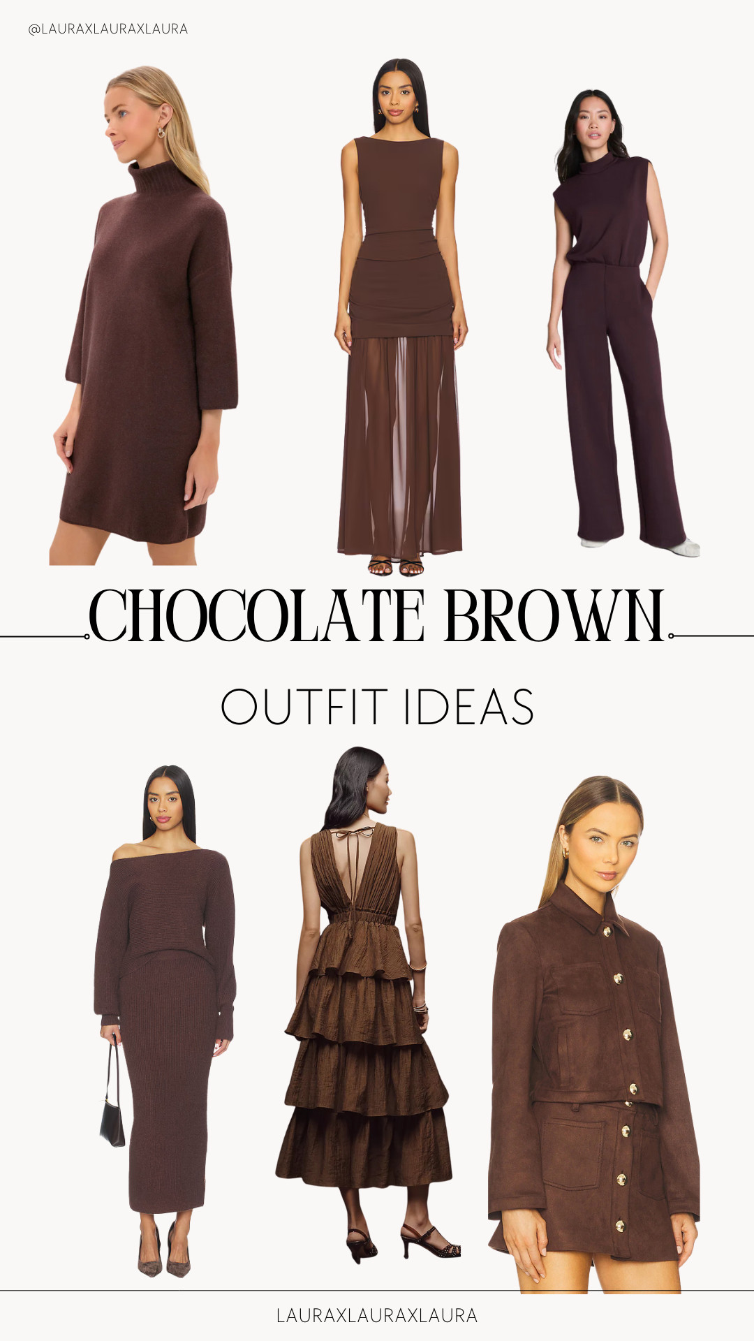 Chocolate brown outfits are having a moment 🤎 Rich, warm, and surprisingly versatile, this shade feels elevated while still being easy to wear. Perfect for creating soft monochrome looks or grounding lighter neutrals—an effortless way to make everyday outfits feel intentional.

#LTKstyle #ChocolateBrown #NeutralStyle #MonochromeOutfit #EverydayStyle #EffortlessStyle #LTKfavorites
 

 