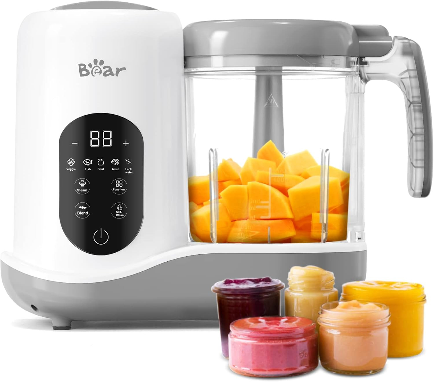 BEAR 2024 Baby Food Maker | One Step Baby Food Processor Steamer Puree Blender | Auto Cooking & G... | Amazon (US)
