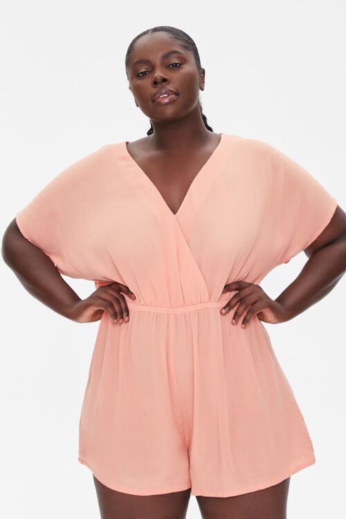 Plus Size Surplice Romper | Forever 21 (US)