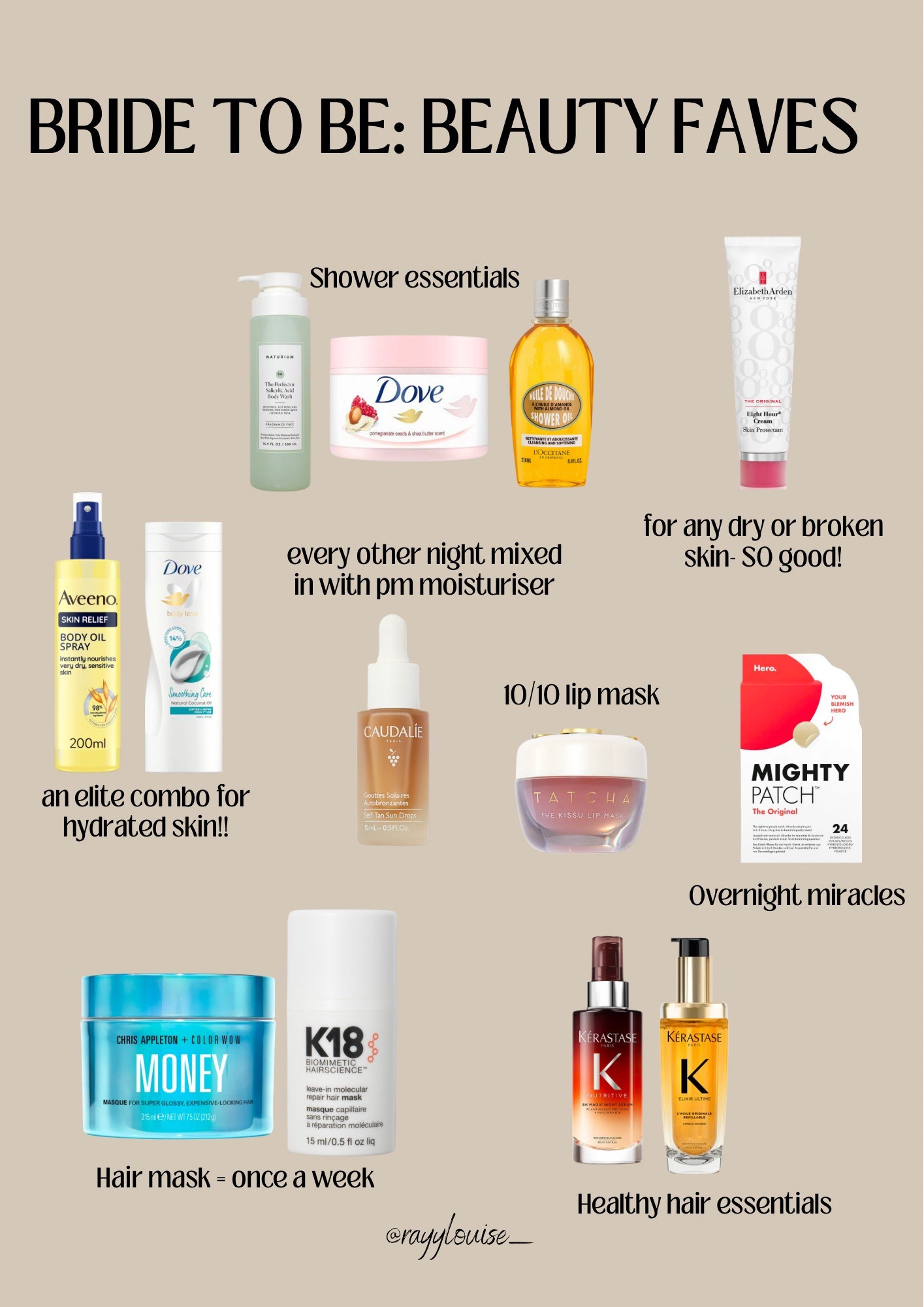 Bride to be prep- favourite beauty products 

#LTKsummer #LTKwedding #LTKbeauty