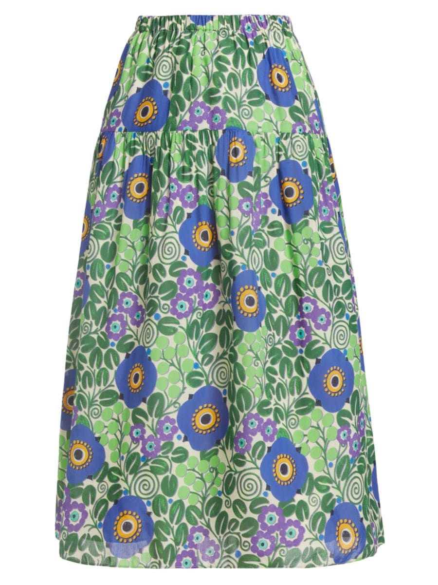 Ariella Geometric Floral Maxi Skirt | Saks Fifth Avenue