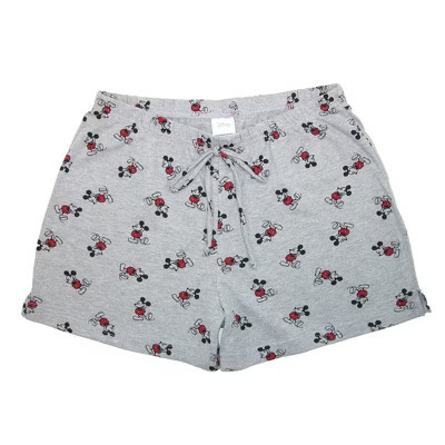 Disney Mickey Mouse Pajama Shorts, Small, Grey | Target