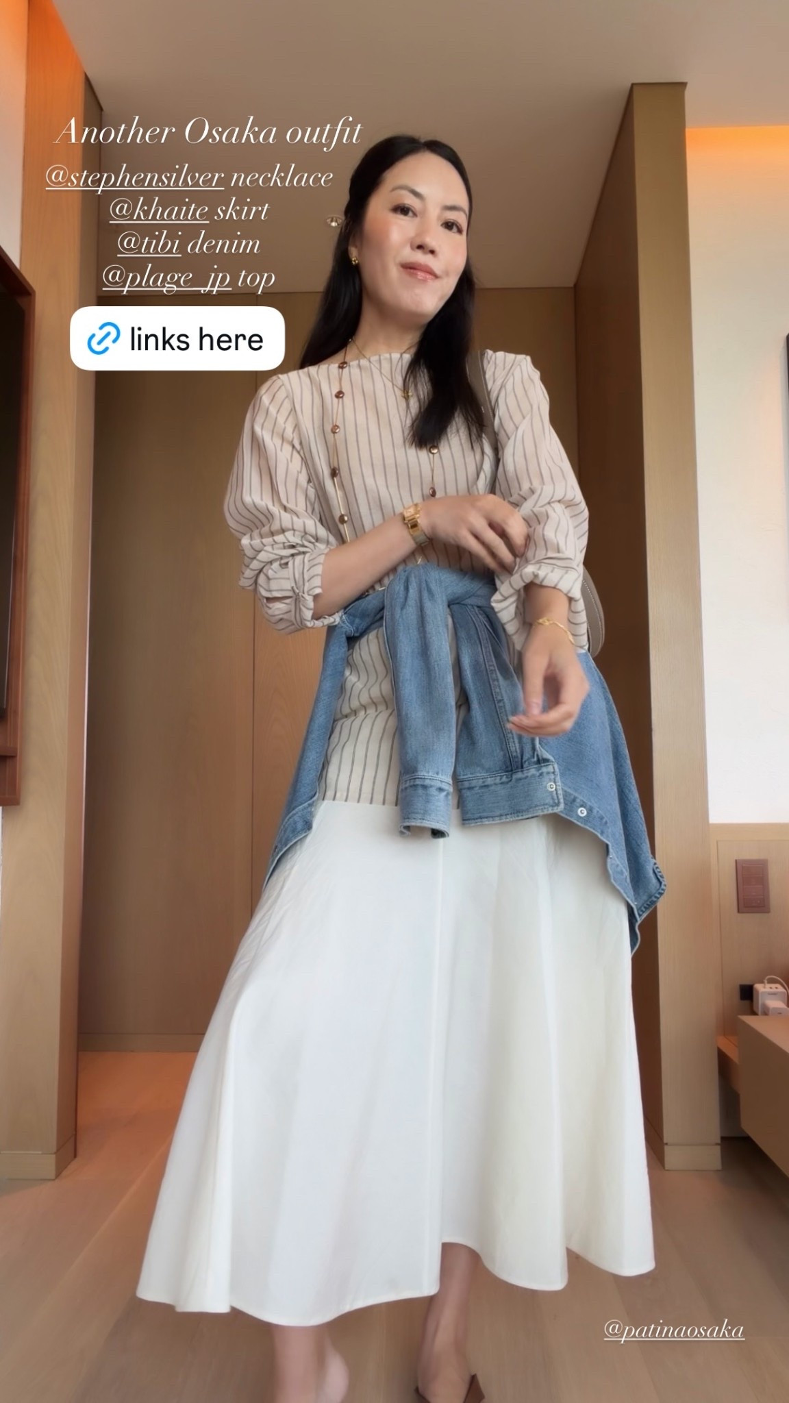 Weekend outfit in Osaka.

#classicstyle
OOTD
#traveloutfit
#vacationoutfit
#longskirt

#LTKootd #LTKSeasonal #LTKWorkwear
