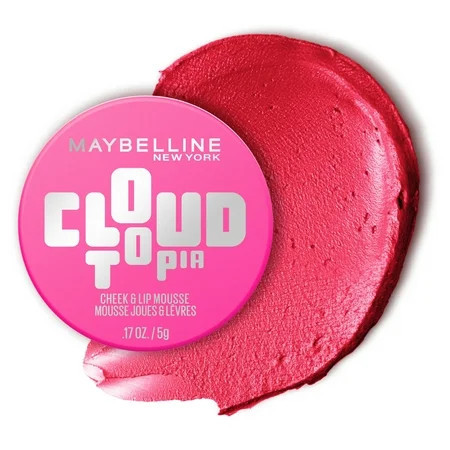 Maybelline Cloudtopia Whipped Blush, Blurred Matte Finish Cheek & Lip Mousse, Pink Daydream, 2.03 fl oz | Walmart (US)