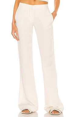 Aya Muse Winston Pant in White from Revolve.com | Revolve Clothing (Global)