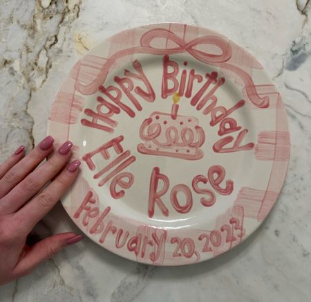 I got this custom birthday plate for my daughter’s 1st birthday! This is such a custom item gift that I think many people would love for special occasions! Would be great for weddings, anniversaries or birthdays!!  

#LTKGiftGuide #LTKbaby #LTKkids