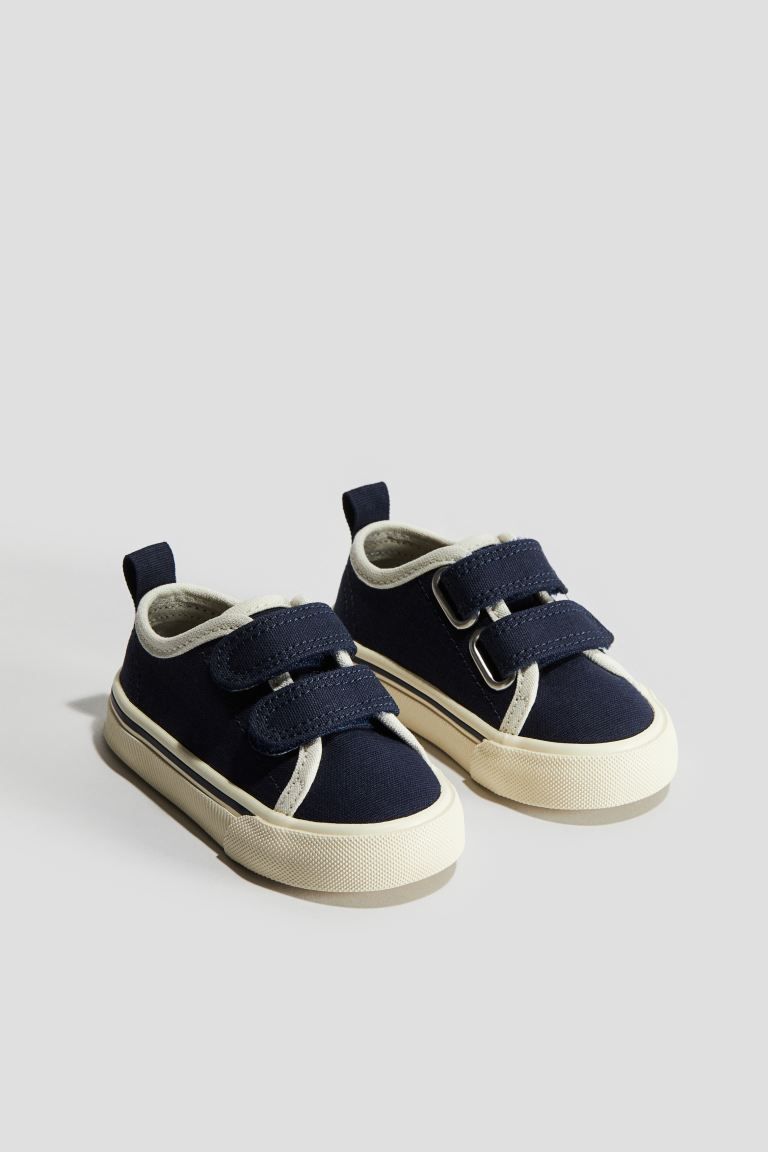 Canvas Sneakers - Navy blue - Kids | H&M US | H&M (US + CA)