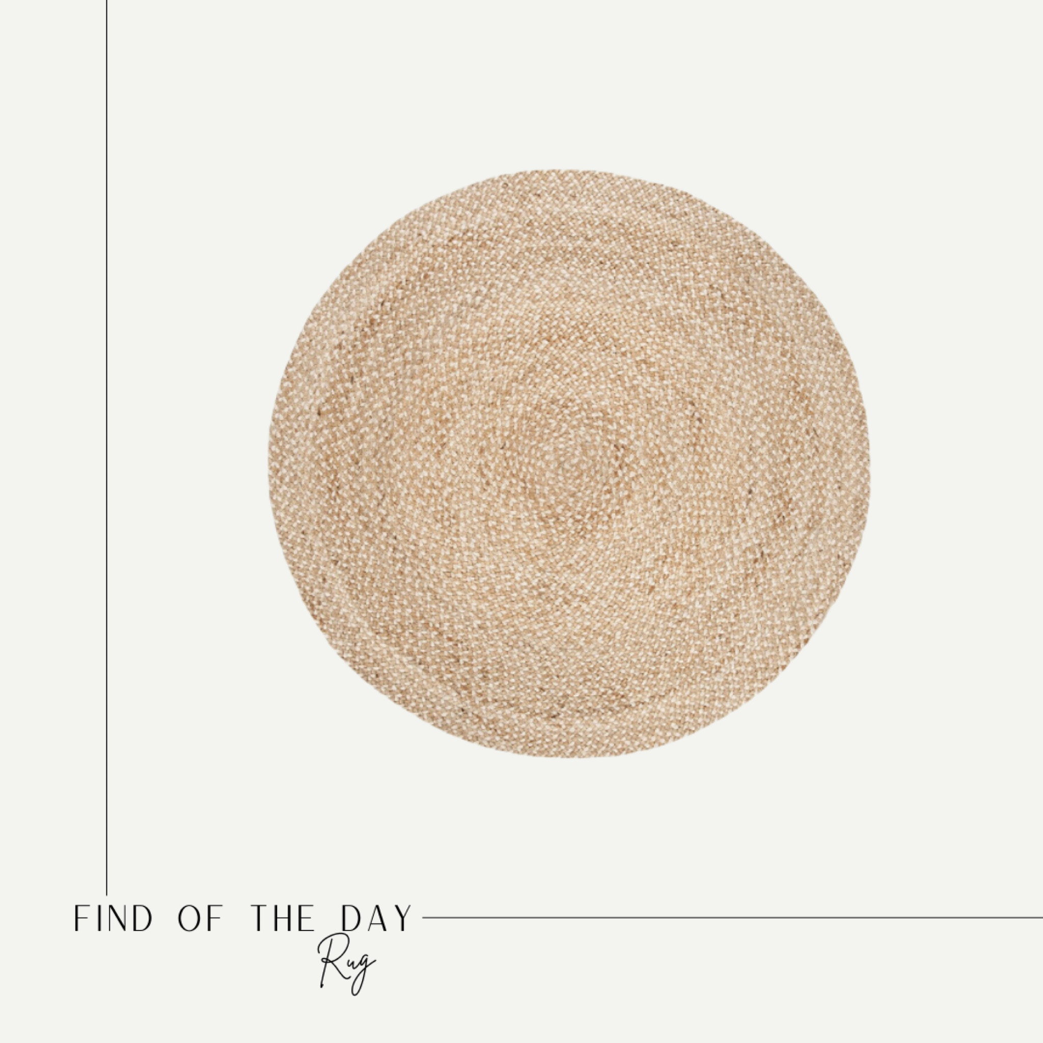 Affordable round jute rug

#LTKFind #LTKunder50 #LTKhome