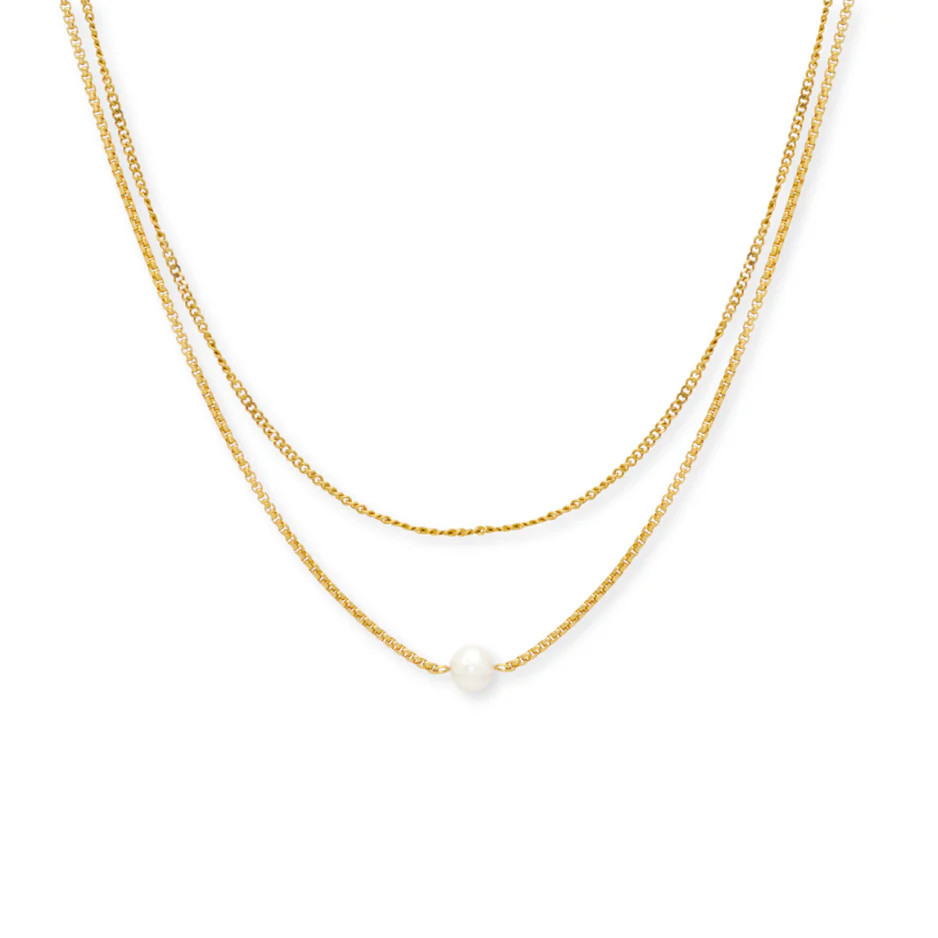 Layered Pearl Necklace | Salty Cali