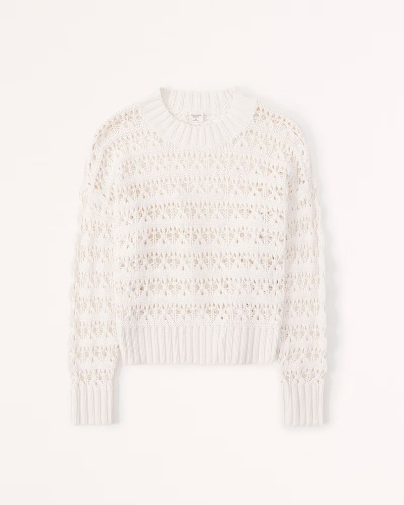 Crochet-Style Wedge Sweater | Abercrombie & Fitch (US)