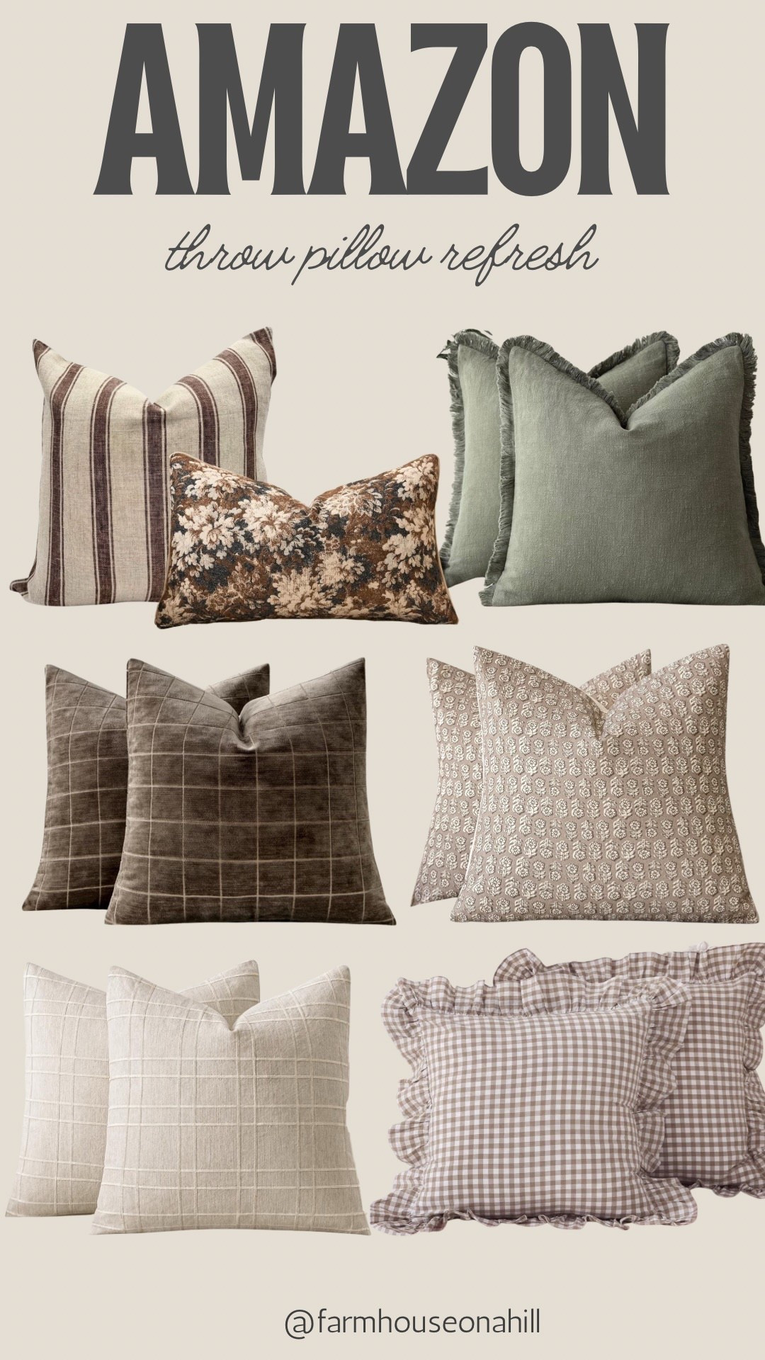 Amazon throw pillow new year refresh 

Winter decor 
Spring decor 
Neutral decor 


#LTKHome #LTKSeasonal #LTKFindsUnder100