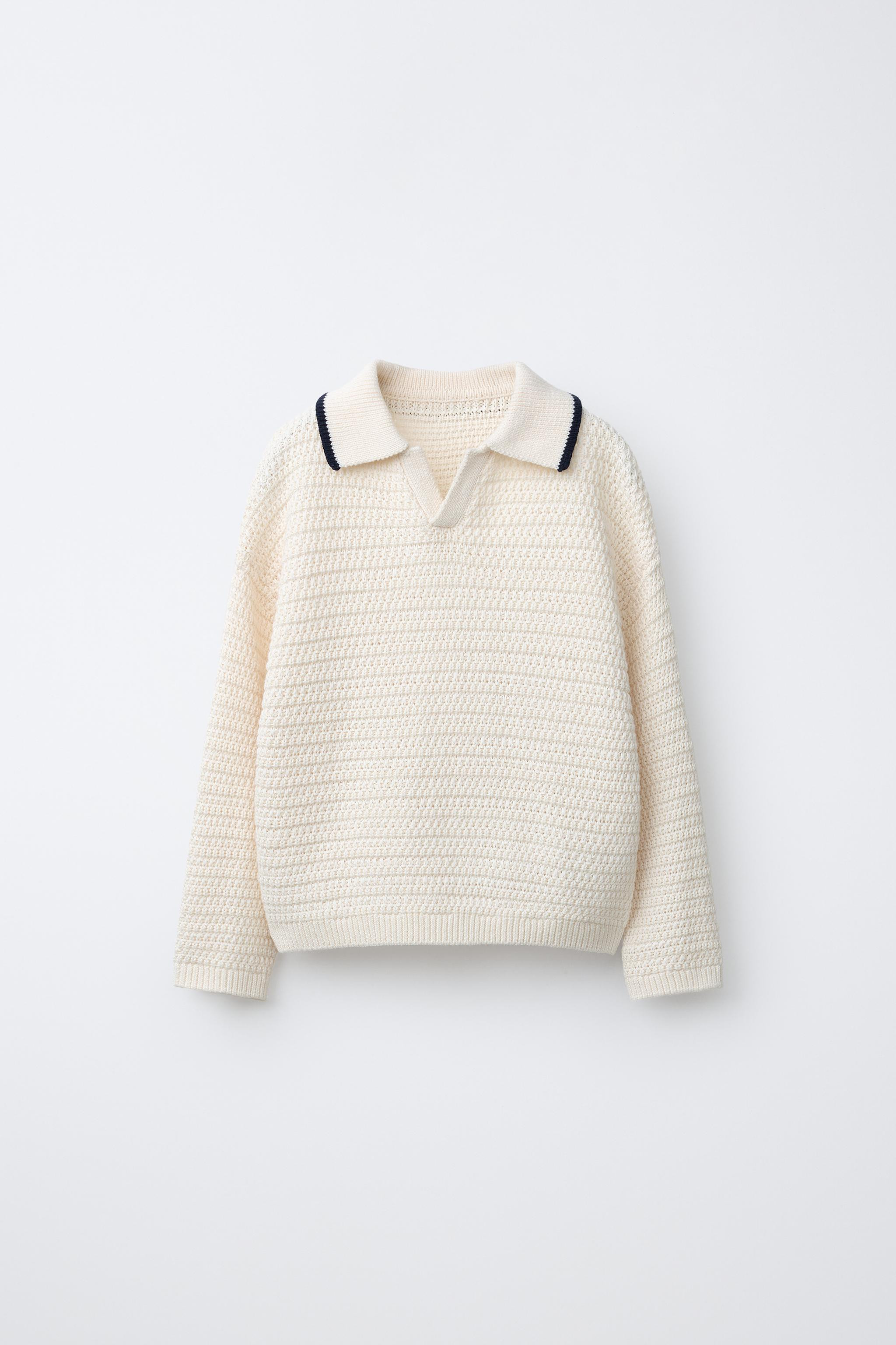 TEXTURED POLO JUMPER | Zara US