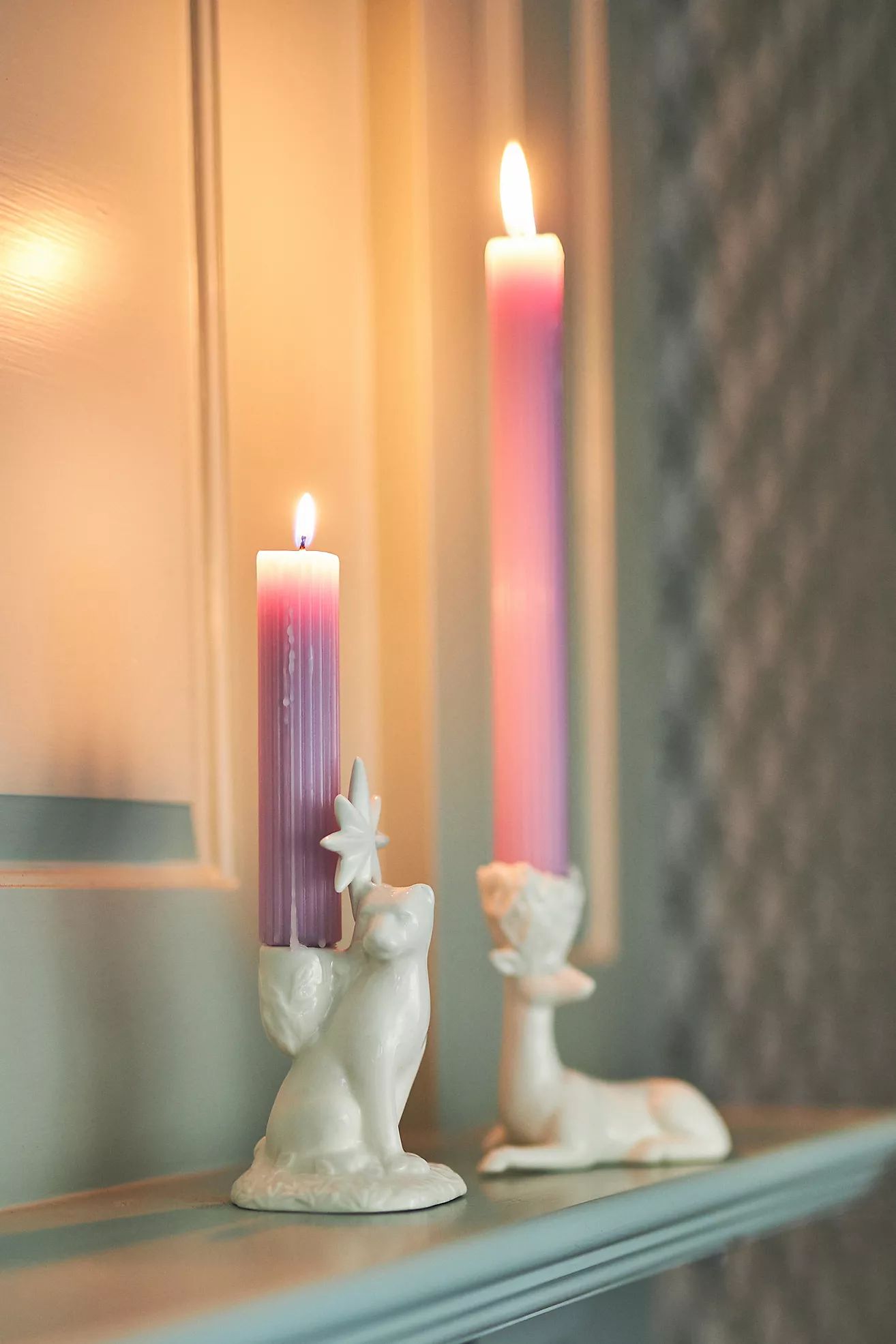 Winter White Creature Candle Holder | Anthropologie (US)