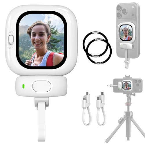 Founist Vlogmate Mini Phone Vlog Selfie Monitor Screen, Phone Holder Clip Mount for Rear Camera Selfies/Vlogging/Live/TikTok,Selfie Screen Compatible with iPhone Back Camera Monitor Screen | Amazon (US)
