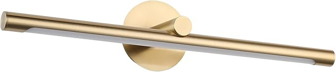 JUSHENG Modern Gold Bathroom Vanity Light LED 24.21" Inch, Metal Artwork Sconces Lamps 14W (70W E... | Amazon (US)