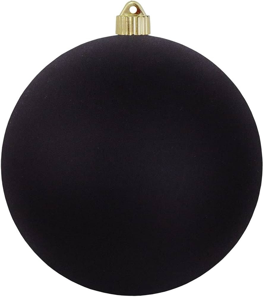 Christmas By Krebs 8" (200mm) Velvet Soot Black [1 Piece] Extra Large Solid Oversized Huge Big Ou... | Amazon (US)