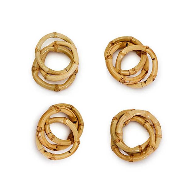 Linked Bamboo Napkin Rings | Cailini Coastal