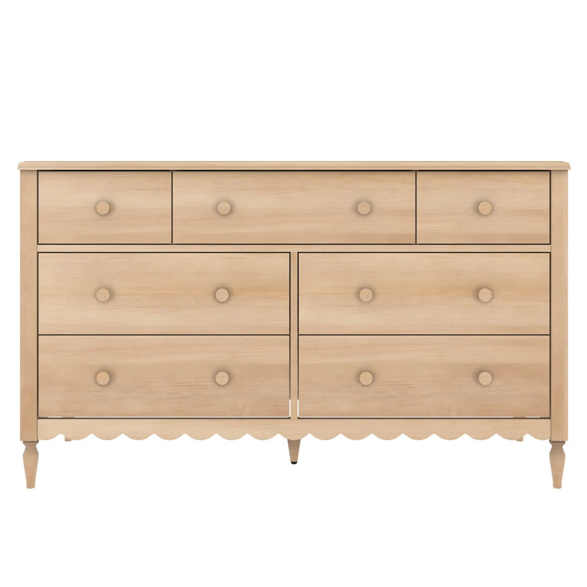 Charlotte 7 Drawer Dresser, Blonde | Wayfair North America