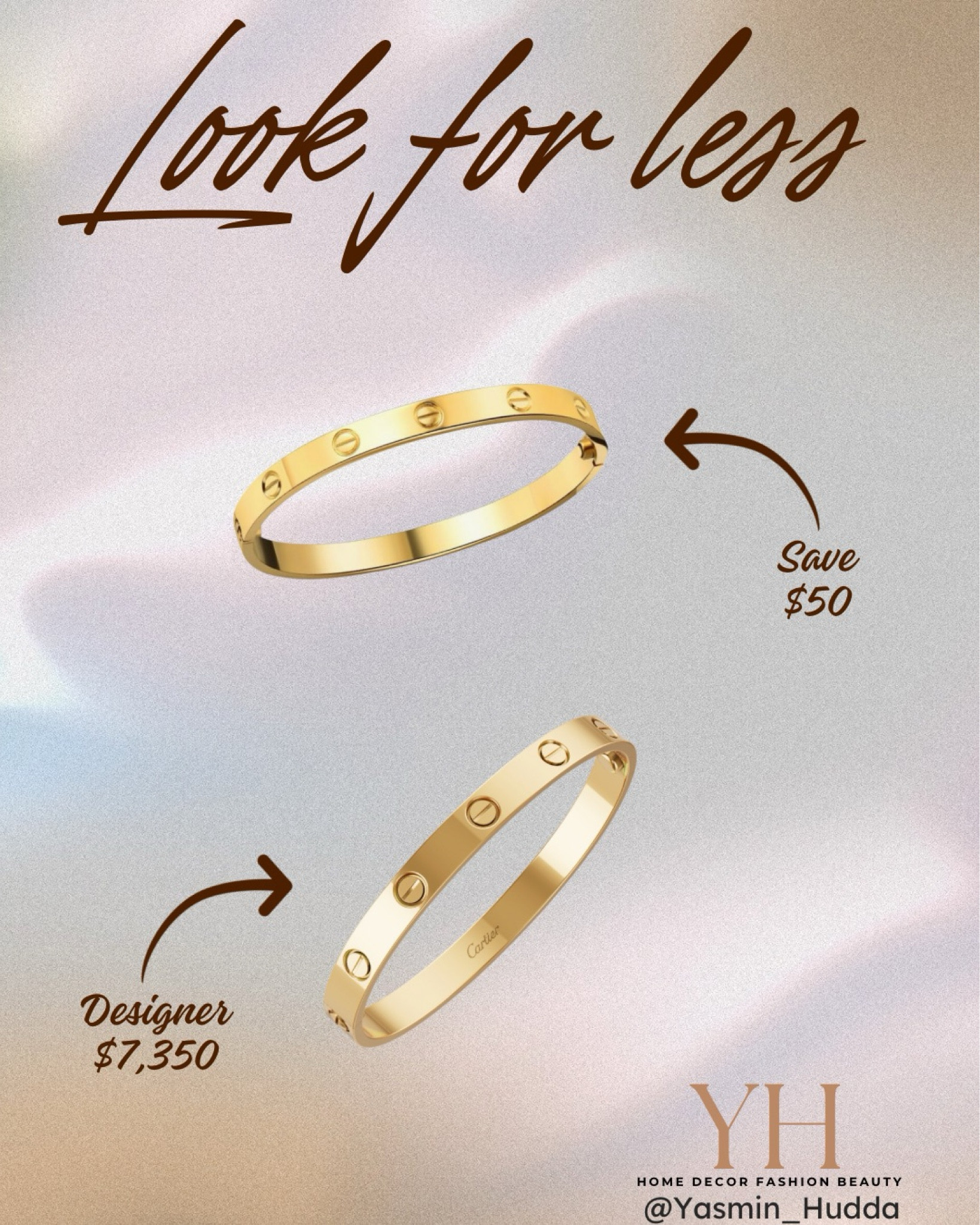 Luxe look for less!
Love bracelet
Cuff bracelet


#LTKStyleTip