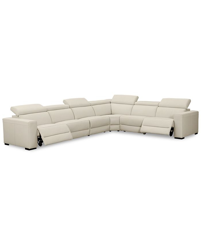 Furniture Nevio 6-pc Leather | Macys (US)