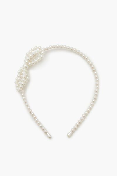 Faux Pearl Bow Headband | Forever 21