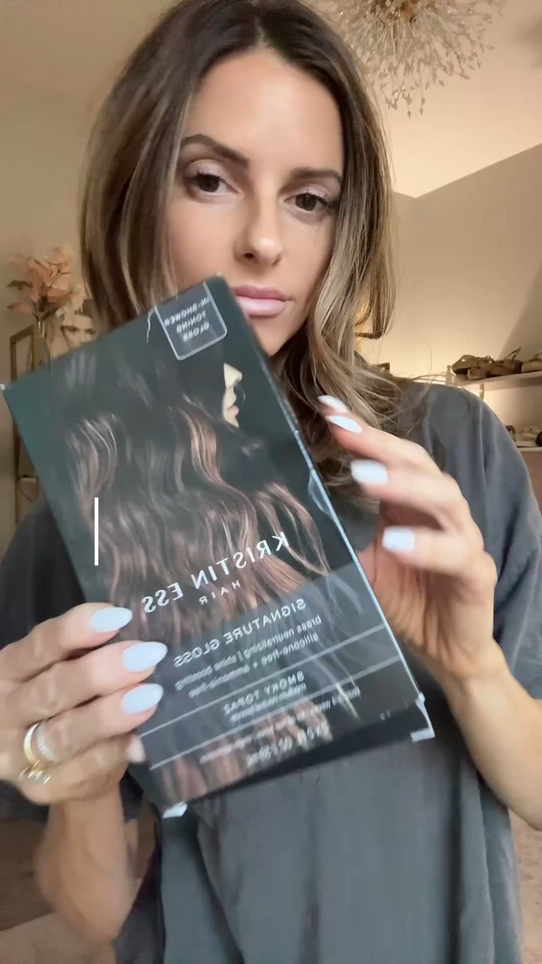 My favorite hair gloss ever is by Kristin Ess. The shade I use is: Smokey Topaz. I buy mine @Target but it’s also available on Amazon. It’s been a game changer for me and it’s so easy to do! 

#LTKgrwm #LTKdayinmylife #LTKBeauty