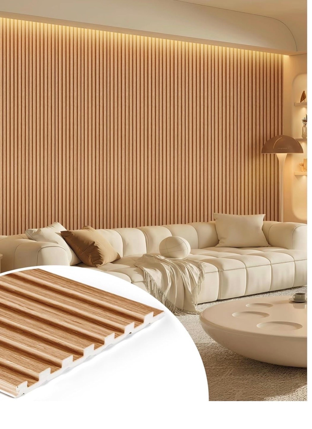 These wall panels feature the same distinctive slat design and realistic 3D wood texture. Instantly add a modern, chic vibe to bedrooms, living rooms, offices and more, effortlessly uplifting any space’s aesthetic appeal.

#LTKHome #LTKSaleAlert #LTKvlog